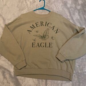 American Eagle Olive Crewneck